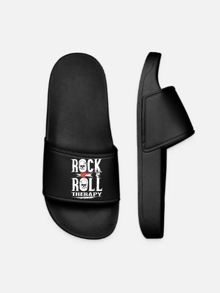 Rock n Roll therapy - Women’s Pool Sliders - black