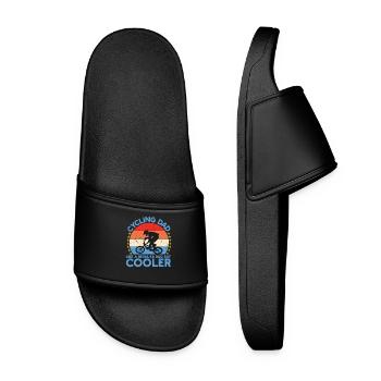 faire du vélo Papa - Claquettes Femme - noir - Devant