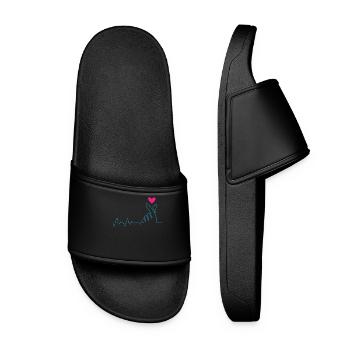 Kpop Fashion - Women’s Pool Sliders - black - Front