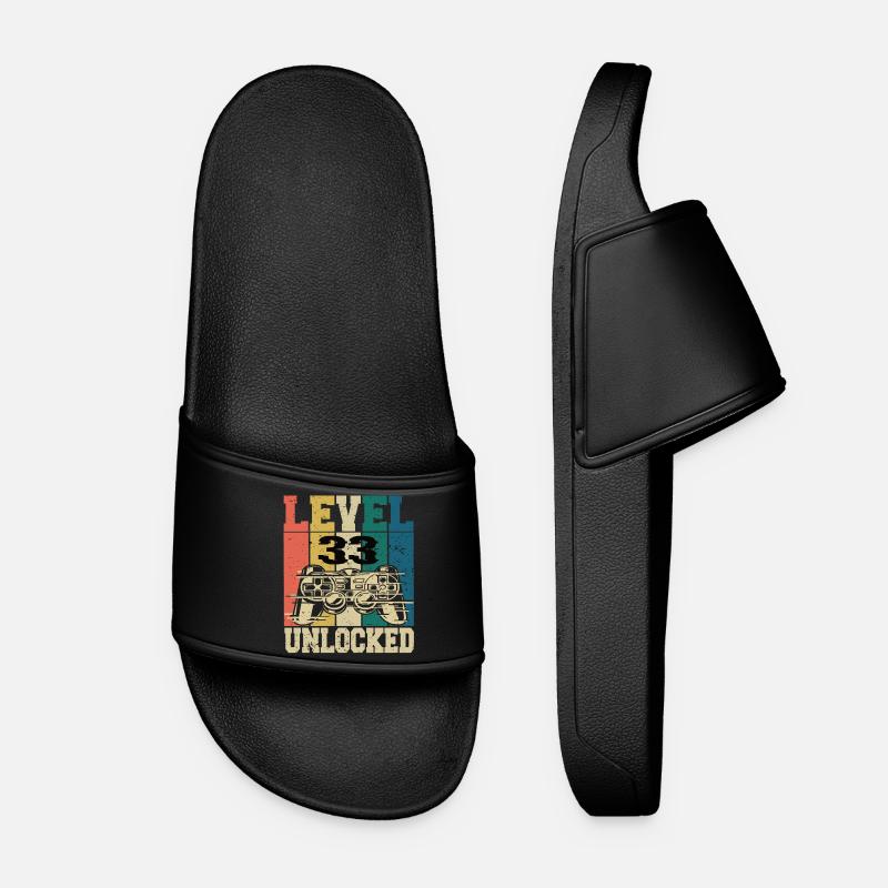 Level 33 Unlocked - Women’s Pool Sliders - black