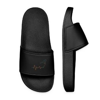 Wing Foil Heartbeat Heart Wing Surfer - Claquettes Femme - noir - Devant