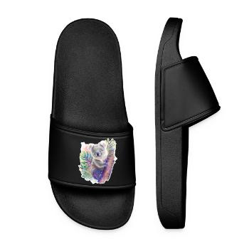 Koala | Koala bear - Women’s Pool Sliders - black - Front