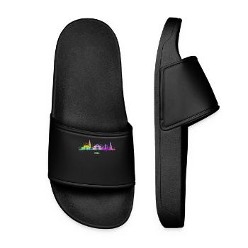 Kiel Skyline Colorful Kieler Northern Germany - Women’s Pool Sliders - black - Front