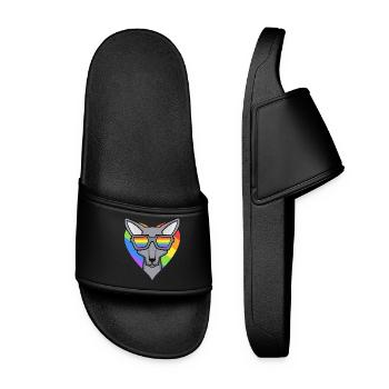 Chat LGBT Sphynx Rainbow - Claquettes Femme - noir - Devant