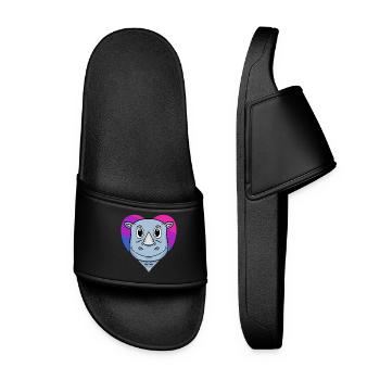 Bisexual Rhino Gift - Women’s Pool Sliders - black - Front