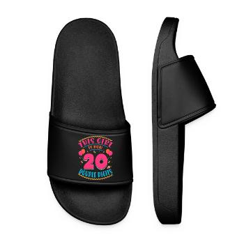 Cette fille a maintenant 20 | Thème Cupcake - Claquettes Femme - noir - Devant