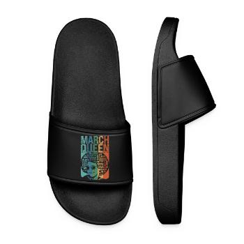 March, month of the Queen's birth, celebrates the - Women’s Pool Sliders - black - Front
