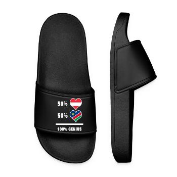 Autriche et Namibie brillant / Cadeau - Claquettes Femme - noir - Devant