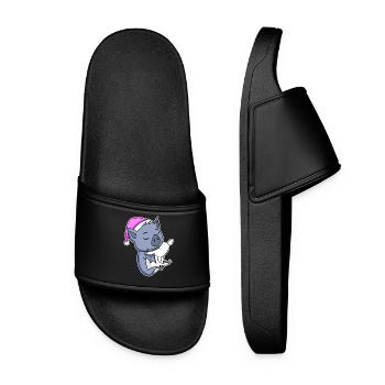 Chauve-souris - Claquettes Femme - noir - Devant