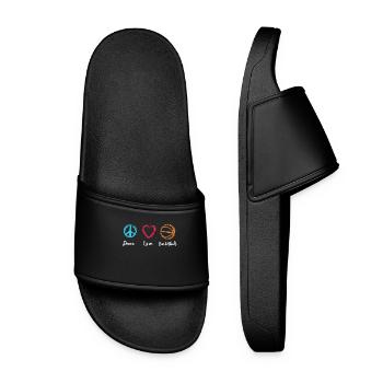 Basketball Player Motivation - Women’s Pool Sliders - black - Front