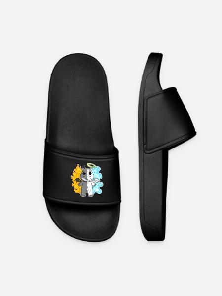 Hippo - Angel and Devil - Women’s Pool Sliders - black