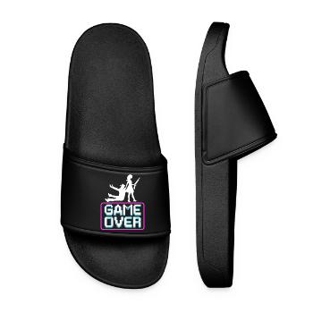 Enterrement de vie de garçon grondant enterrement de vie de garçon - Claquettes Femme - noir - Devant
