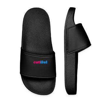Cutiful My Blend Between Cute and Beautiful - Women’s Pool Sliders - black - Front