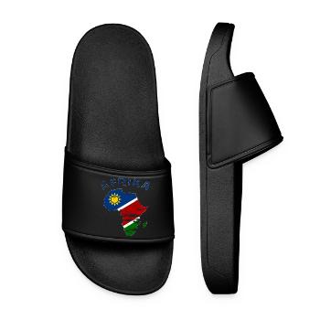 Namibia Landkarte Afrika used - Frauen Badelatschen - Schwarz - Vorne