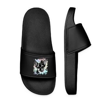 Chihuahua - Claquettes Femme - noir - Devant