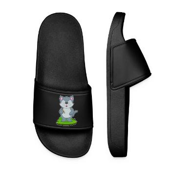 École du Crayon des Élèves Chats - Claquettes Femme - noir - Devant