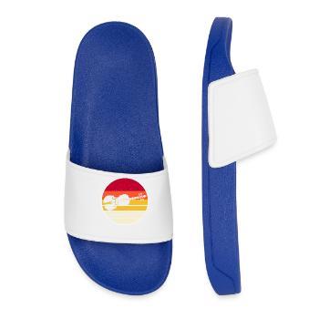 Violin Violinist - Women’s Pool Sliders - royal blue - Front