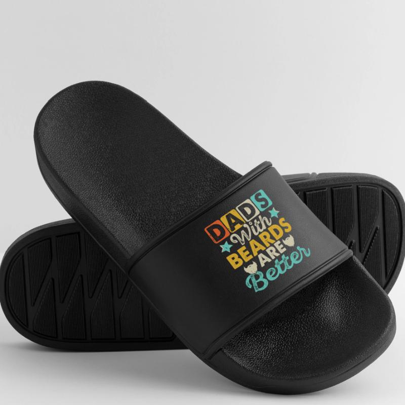 Daddy with a beard Women’s Pool Sliders