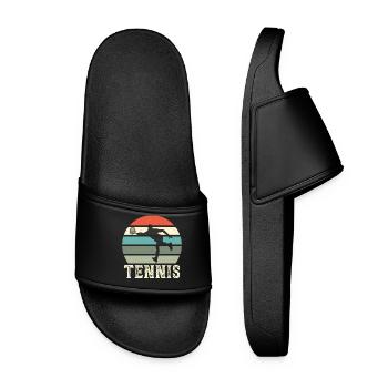 Tennis - Claquettes Femme - noir - Devant