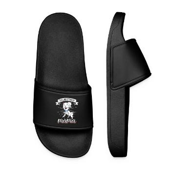 Dalmatian Mom - Dalmatian - Women’s Pool Sliders - black - Front