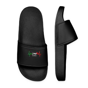 Rome Colisée Heartbeat Roma Skyline Rome Italie - Claquettes Femme - noir - Devant