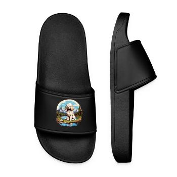 Poodle - Women’s Pool Sliders - black - Front