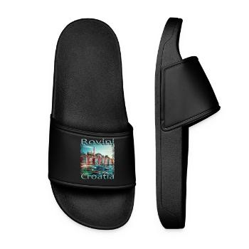Rovinj, Croatie, Côte adriatique - Claquettes Femme - noir - Devant
