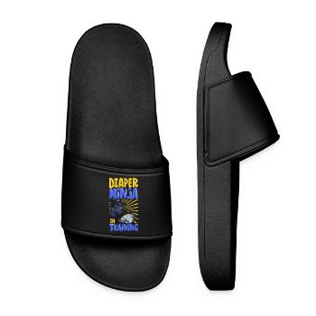 Diaper Ninja - Diaper Changing - Women’s Pool Sliders - black - Front
