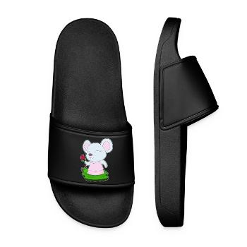 Mouse Rose - Claquettes Femme - noir - Devant