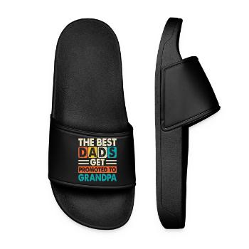 The Best Dads Promoted To Grandpa - Frauen Badelatschen - Schwarz - Vorne