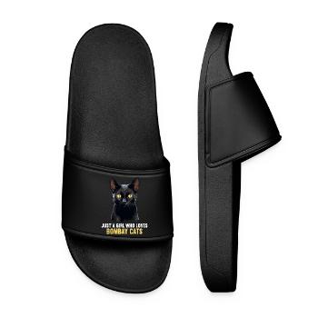 Chat de Bombay Bombay Katze - Claquettes Femme - noir - Devant