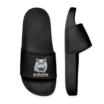 Cat Cats British Shorthair British Shorthair - Women’s Pool Sliders - black - Front