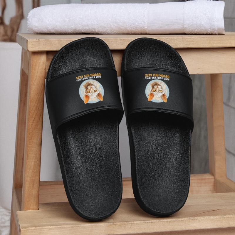 Chaton Devon Rex Chat Devon Rex Claquettes Femme