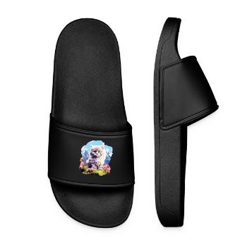 Persian Cat Perserkatze - Women’s Pool Sliders - black - Front