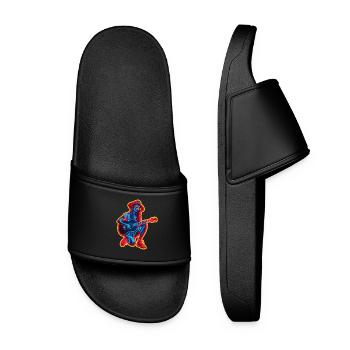 Retro Guitarist - Women’s Pool Sliders - black - Front