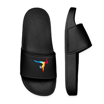 Gymnast Gymnastics Gymnastics Club Gymnastics Gymnastics - Women’s Pool Sliders - black - Front