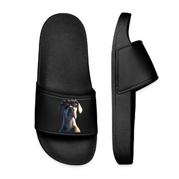 Dogue Allemand Hatz Mâle Saupacker Dogue Allemand - Claquettes Femme - noir - Devant