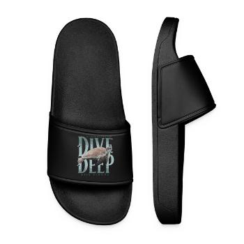 Plongeurs - Claquettes Femme - noir - Devant