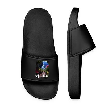 Île de Madère Portugal Vacances Visites Souvenirs - Claquettes Femme - noir - Devant