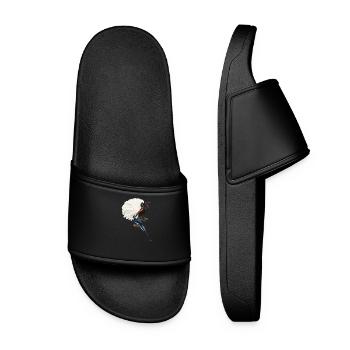 Exotische Vögel Illustration Exotic Birds - Women’s Pool Sliders - black - Front