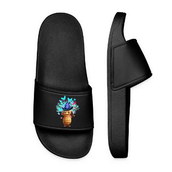 Spring Magic Peanut Peanuts Natural Insects - Women’s Pool Sliders - black - Front