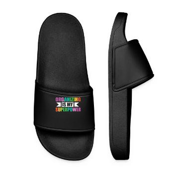 Organizing is my superpower Bunte - Women’s Pool Sliders - black - Front