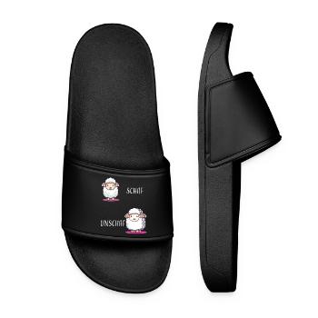 Sheep Sheep Funny Cool Gift - Women’s Pool Sliders - black - Front