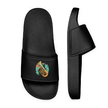 Tuba Graphique - Claquettes Femme - noir - Devant