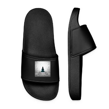 Meditierender Buddha Meditating Buddha - Women’s Pool Sliders - black - Front