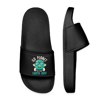 Go Planet C’est votre Journée de la Terre Planète environnementale - Claquettes Femme - noir - Devant