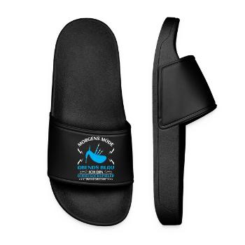 Dudelsackspieler Dudelsack Männer Geschenk - Frauen Badelatschen - Schwarz - Vorne