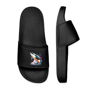 Orca Killer Whale - Women’s Pool Sliders - black - Front