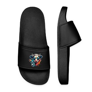Cow Water Pistol - Women’s Pool Sliders - black - Front