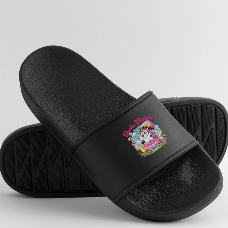 Easter Happy Easter Easter Bunny Easter Egg Spring Women’s Pool Sliders